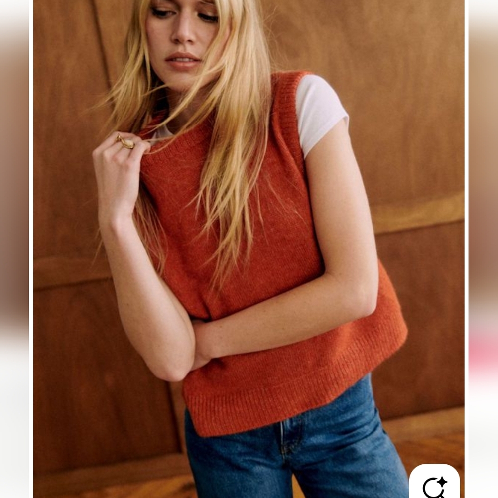 NWOT Sezane Samuel Jumper Copper - Size XS